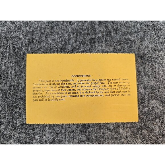 1933 Pennsylvania Railroad System Pass #HE26702 Paper Signed - Picture 6 of 7